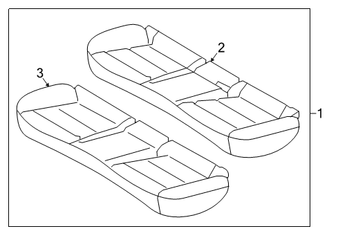 CUSHION ASSY-RR SEAT Diagram for 89100-G2011-SKL