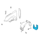 Diagram for Hyundai Mud Flaps - G3F46-AK000