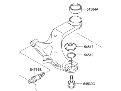 Hyundai Elantra Control Arm - 54500-2D002