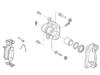 Hyundai 58310-J5A50-YKG Caliper Kit-Rear Brake,LH