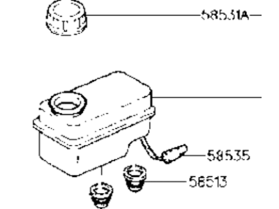 Hyundai 58529-33201 Reservoir-Master Cylinder