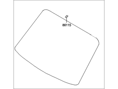 2005 Hyundai Santa Fe Windshield - 86110-26000