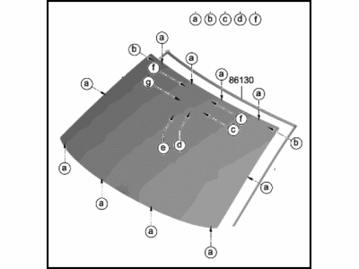 Hyundai 86111-J9BK0 Glass-Windshield