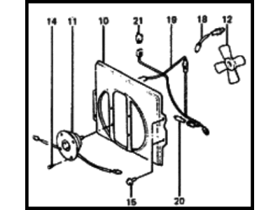 1985 Hyundai Excel Fan Motor - 25380-21310