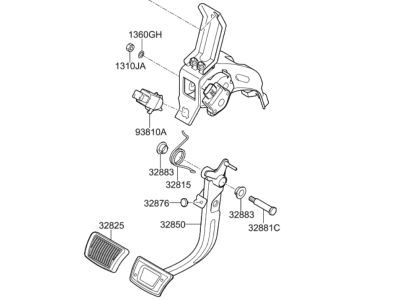 Hyundai Ioniq Brake Pedal - 32800-G2100