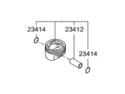 Hyundai Santa Fe Piston - 23041-3CFA0