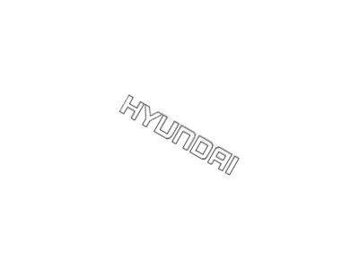 Hyundai Accent Emblem - 86320-25500