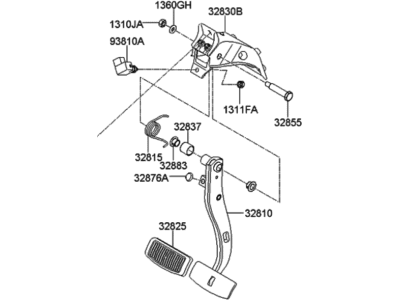 Hyundai Equus Brake Pedal - 32800-3M100