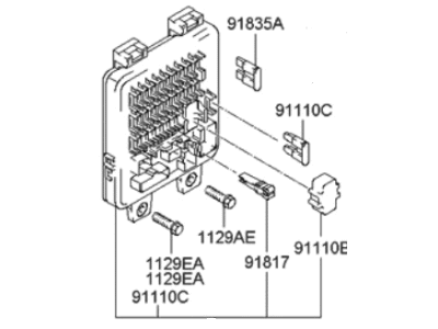 2003 Hyundai Elantra Fuse Box - 91110-2D000