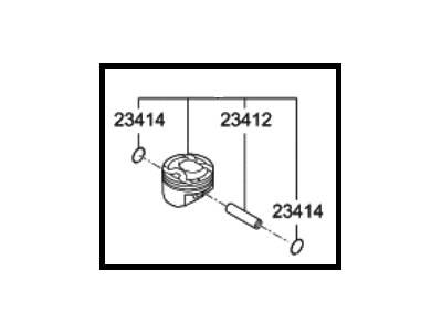 Hyundai 23041-2BCA0 Piston & Pin & Snap Ring Assembly