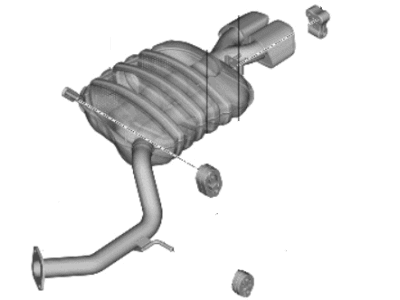 2021 Hyundai Palisade Muffler - 28710-S8101