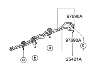 2008 Hyundai Genesis Cooling Hose - 25476-3M310