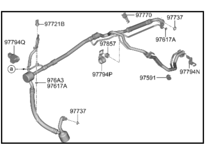 2021 Hyundai Palisade A/C Hose - 97777-S8750