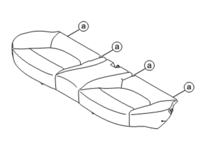 Hyundai 89100-1R200-NEB Cushion Assembly-Rear Seat