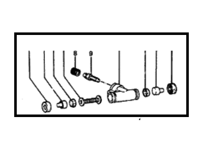 1987 Hyundai Excel Wheel Cylinder - 58330-21321