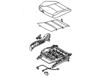 Hyundai Elantra Seat Cushion - 88200-3Y011-PBU
