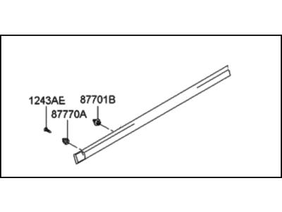 2004 Hyundai Accent Door Moldings - 87722-25500-CA