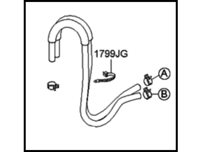 2002 Hyundai Accent Cooling Hose - 25418-25000