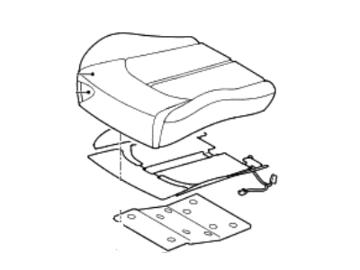 Hyundai 88202-E6450-SLP Cushion Assembly(W/O Track),Passenger