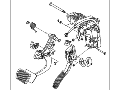 2008 Hyundai Entourage Brake Pedal - 32800-4D100