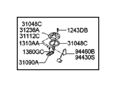 2001 Hyundai Santa Fe Fuel Sending Unit - 31230-26355