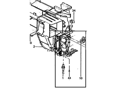 1986 Hyundai Excel Heater Core - 97220-21A00