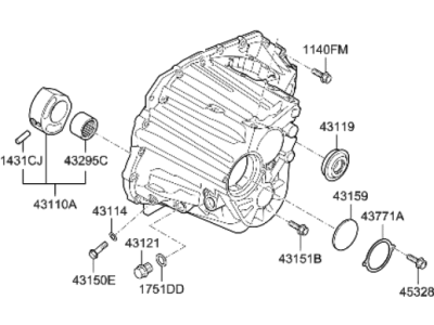 2020 Hyundai Veloster N Bellhousing - 43111-24320