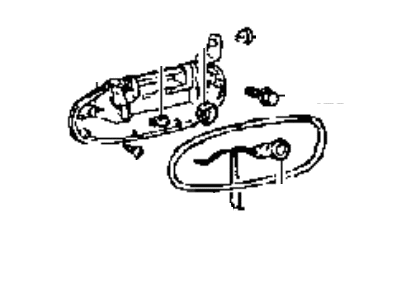 1996 Hyundai Sonata Door Handle - 82660-34000