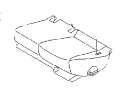 Hyundai 89100-1E060-MFZ Cushion Assembly-Rear Seat,LH