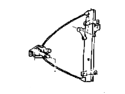 1995 Hyundai Sonata Window Regulator - 82401-34000