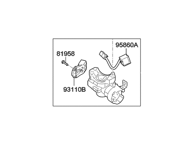 Hyundai Elantra GT Ignition Switch - 81910-A5110