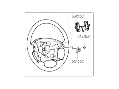 Hyundai 56100-29600 Steering Wheel Assembly