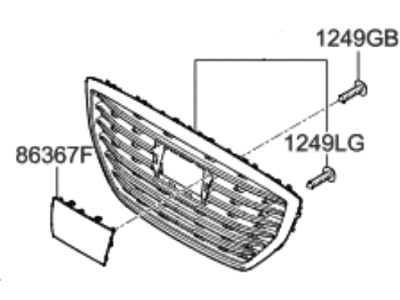 2017 Hyundai Genesis G80 Grille - 86350-B1720