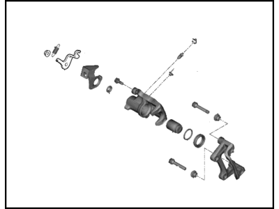 Hyundai 58311-J9A00 Caliper Kit-Rear Brake,RH