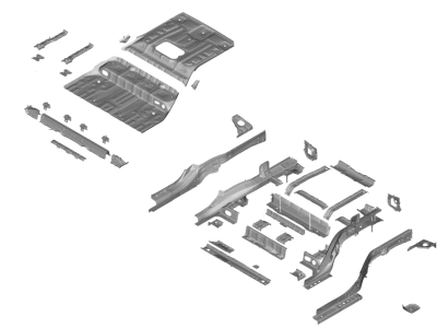 Hyundai 65500-GI510 PANEL COMPLETE-REAR FLOOR