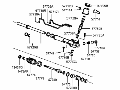 Hyundai Sonata Rack And Pinion - 57700-38210