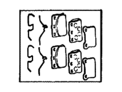 Hyundai Excel Brake Pad Set - 58103-21320