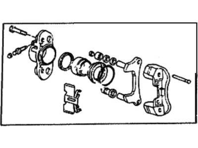 1985 Hyundai Excel Brake Caliper - 58181-21300