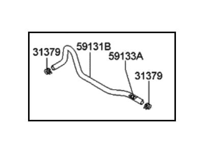 Hyundai Santa Fe Brake Booster Vacuum Hose - 58670-26250