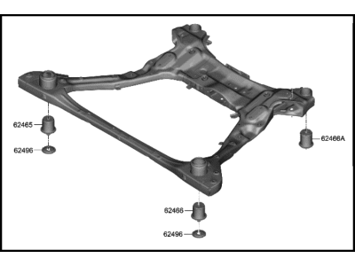 2023 Hyundai Santa Fe Hybrid Front Cross-Member - 62405-GA000