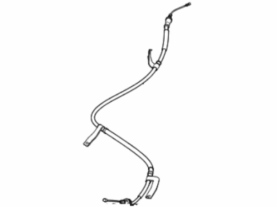 Hyundai Accent Parking Brake Cable - 59770-H9000