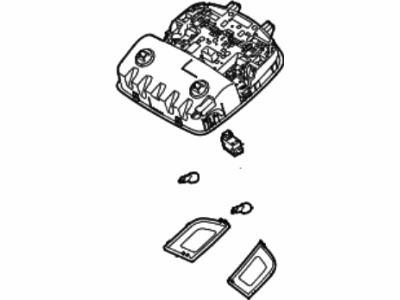 Hyundai 92810-F3001-TTX Overhead Console Lamp Assembly