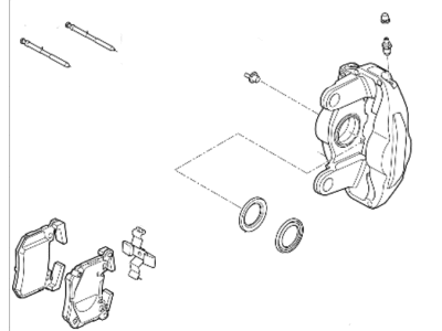 2021 Hyundai Genesis G70 Brake Caliper - 58230-J5500-YKG