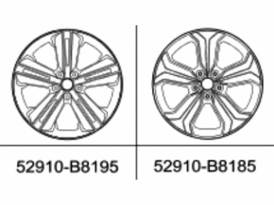 Hyundai 52910-B8195-AS Aluminium Wheel Assembly