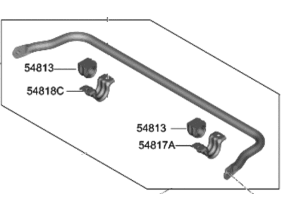 Hyundai 54810-JI290 BAR ASSY-FR STABILIZER