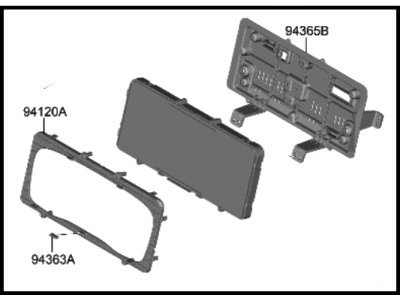 Hyundai 94061-CL020 CLUSTER ASSY-INSTRUMENT