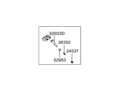Hyundai Accent TPMS Sensor - 52933-2M550
