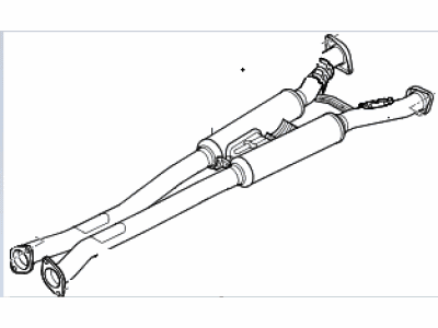 2018 Hyundai Genesis G80 Muffler - 28650-B1270