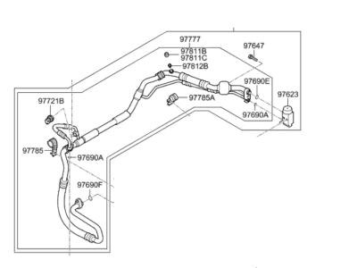 2022 Hyundai Ioniq A/C Hose - 97775-G2080