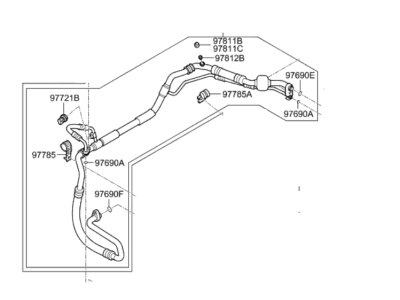 2022 Hyundai Ioniq A/C Hose - 97777-G2010